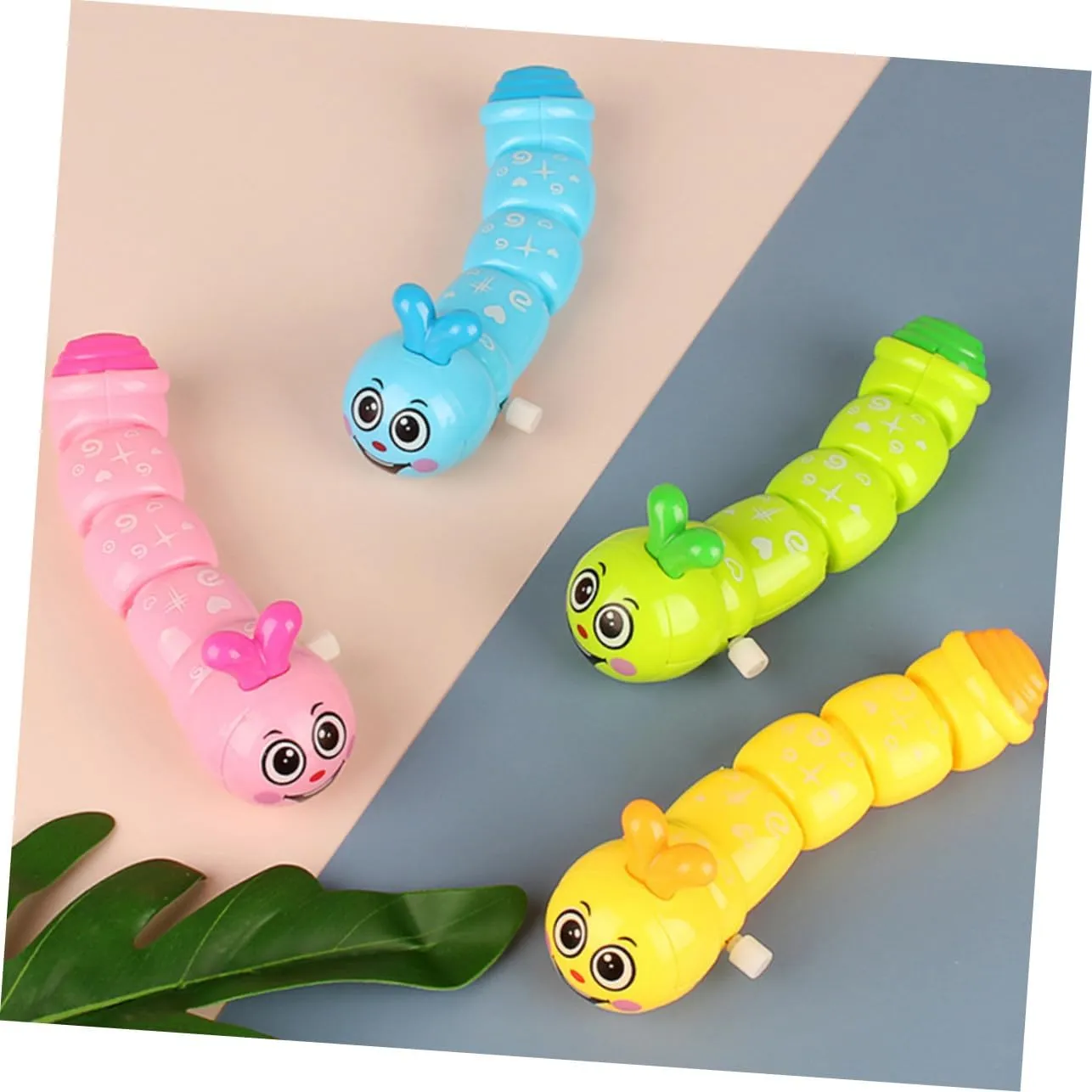 Activities Present Random Color YARNOW 6Pcs Novelty Clockwork Caterpillar Creative Wind Up circulate heavy Animal Playset for Cognitive Development and Fun Crawling 