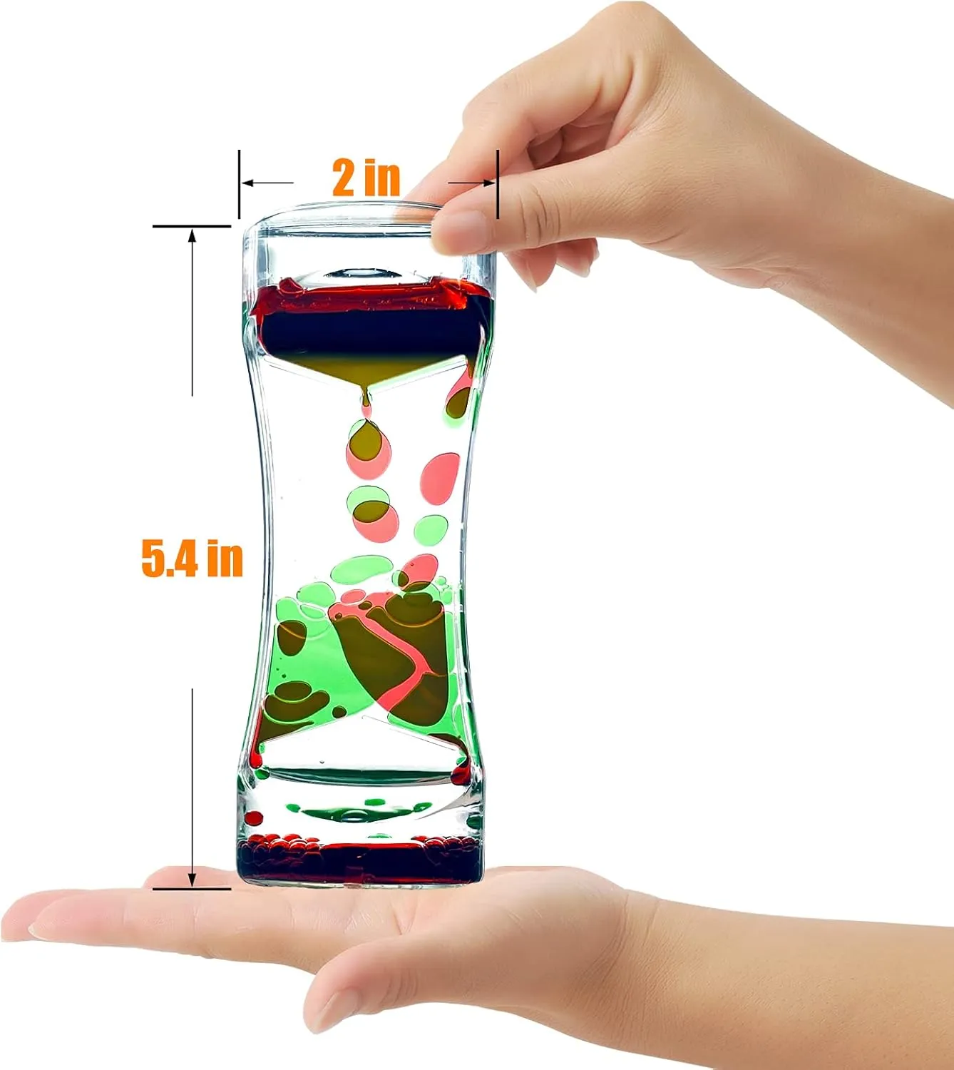 Activity, Relaxing, Anxiety, Autism, ADHD retrospect mimic identification Office Home Liquid Motion Bubbler Timer Desktop Toy, 10 Pack Mix Bubblers Timer for Sensory Play Toys for 