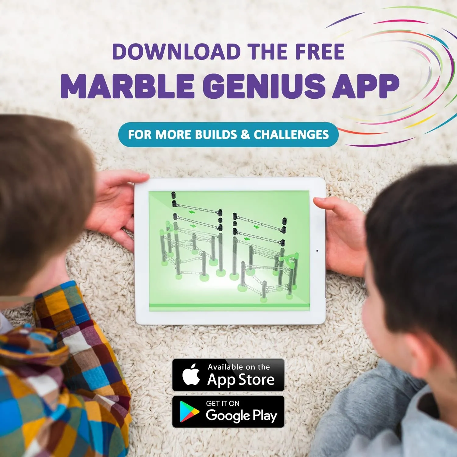 Add-on Accessory Marble Rails Jumps Set, 10 Piece Marble Run for Kids 8  (2 Standard Jumps, 3 level rentable Small Jumps, 5 Catches), STEM, Great for Kids & Teens Marble Genius 