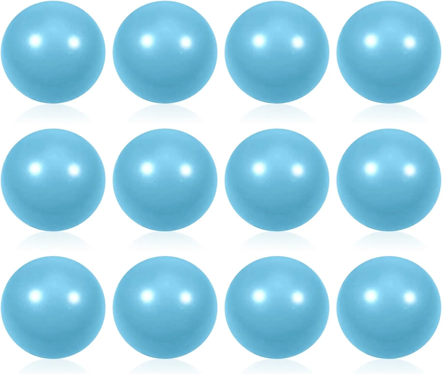 ADHD Autism ��Light Blue�� 12 Pcs Light Blue Foam Stress Ball Squeeze Stress Relief Balls for Kids and Adults Hand Exercise Sensory Relief indigestible Toys for Anxiety 