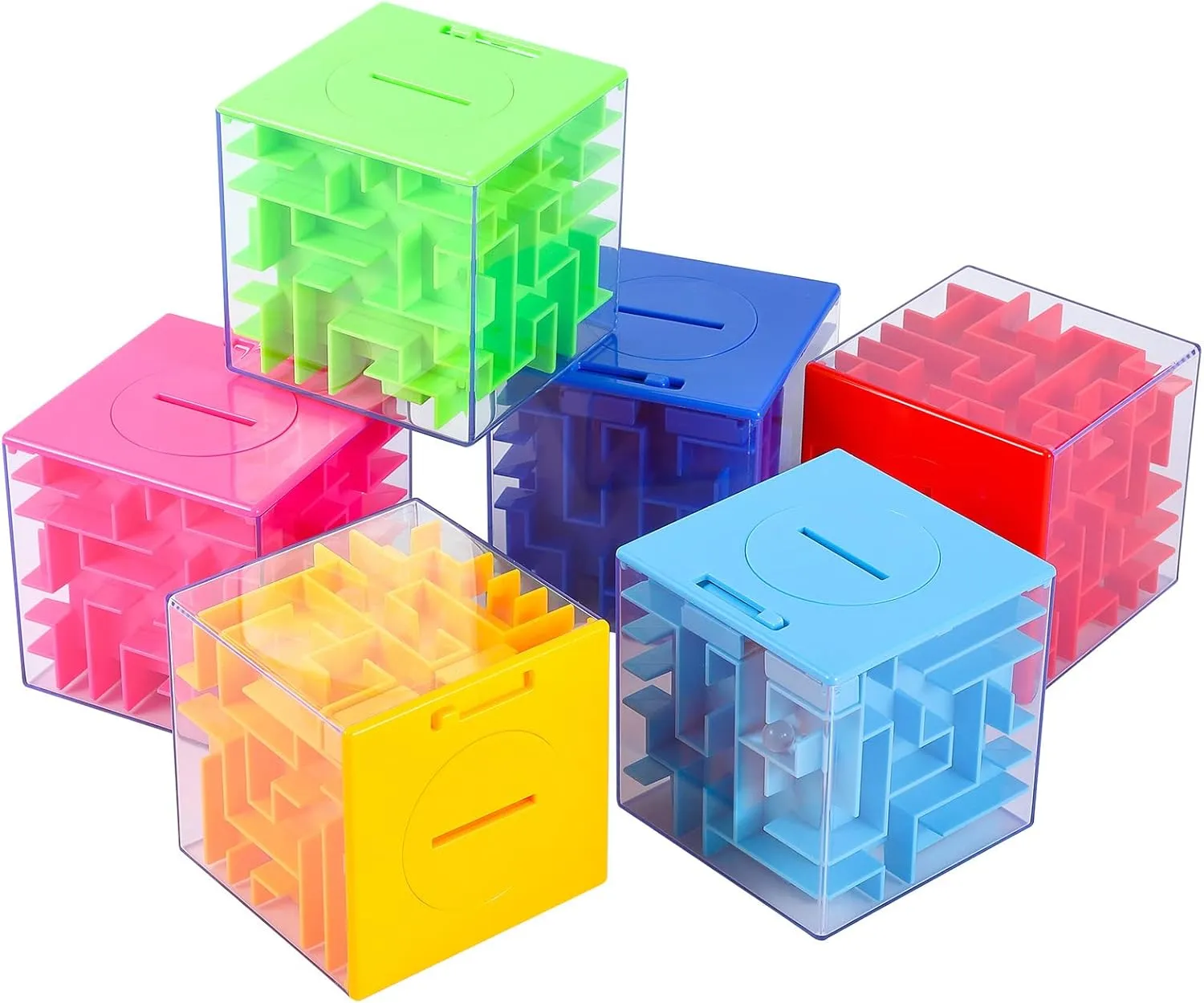 Adult Birthday 6PACK Money Maze Puzzle Box, Twister.CK Unique kindle truly Money Gift Holder Box, Fun Maze Puzzle Games for Kids and 