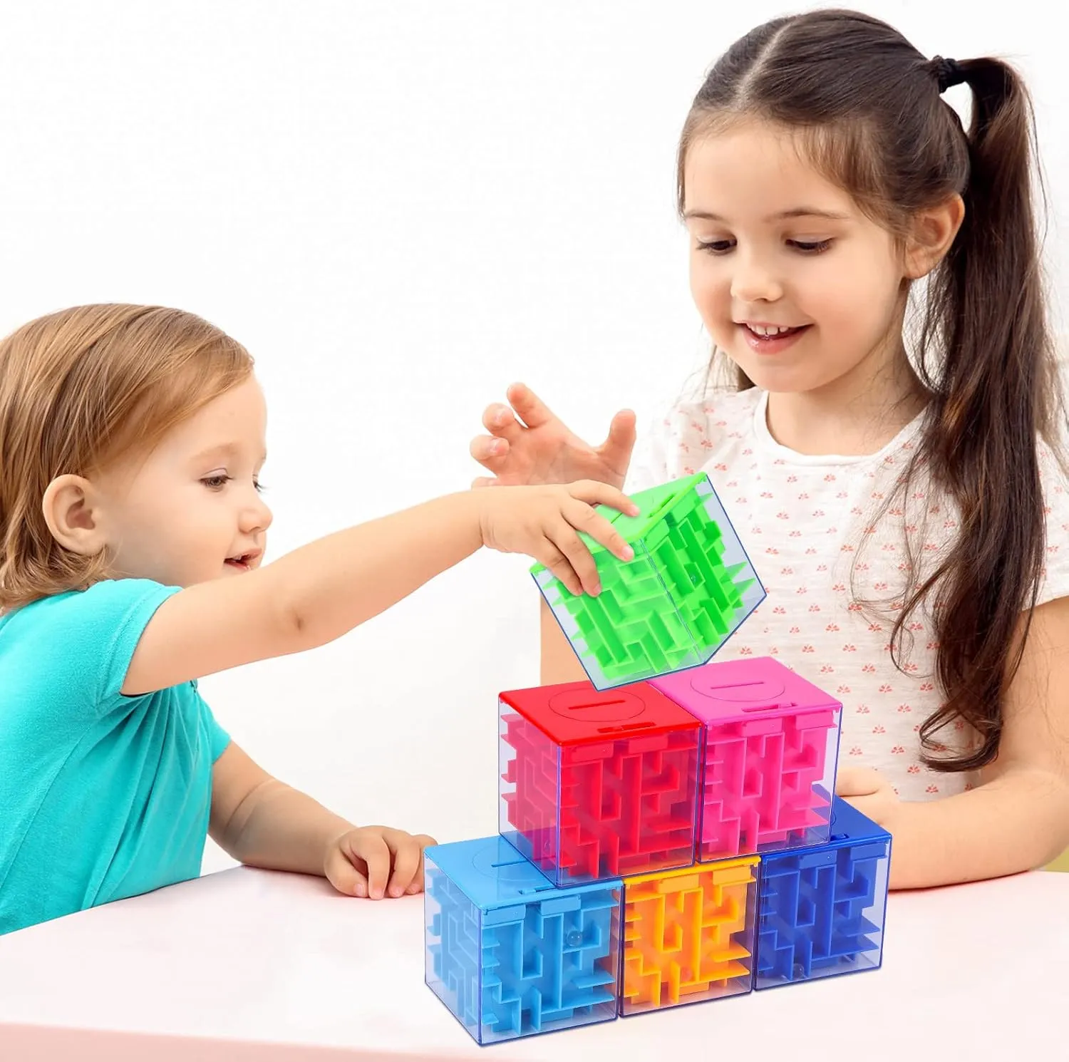 Adult Birthday 6PACK Money Maze Puzzle Box, Twister.CK Unique kindle truly Money Gift Holder Box, Fun Maze Puzzle Games for Kids and 