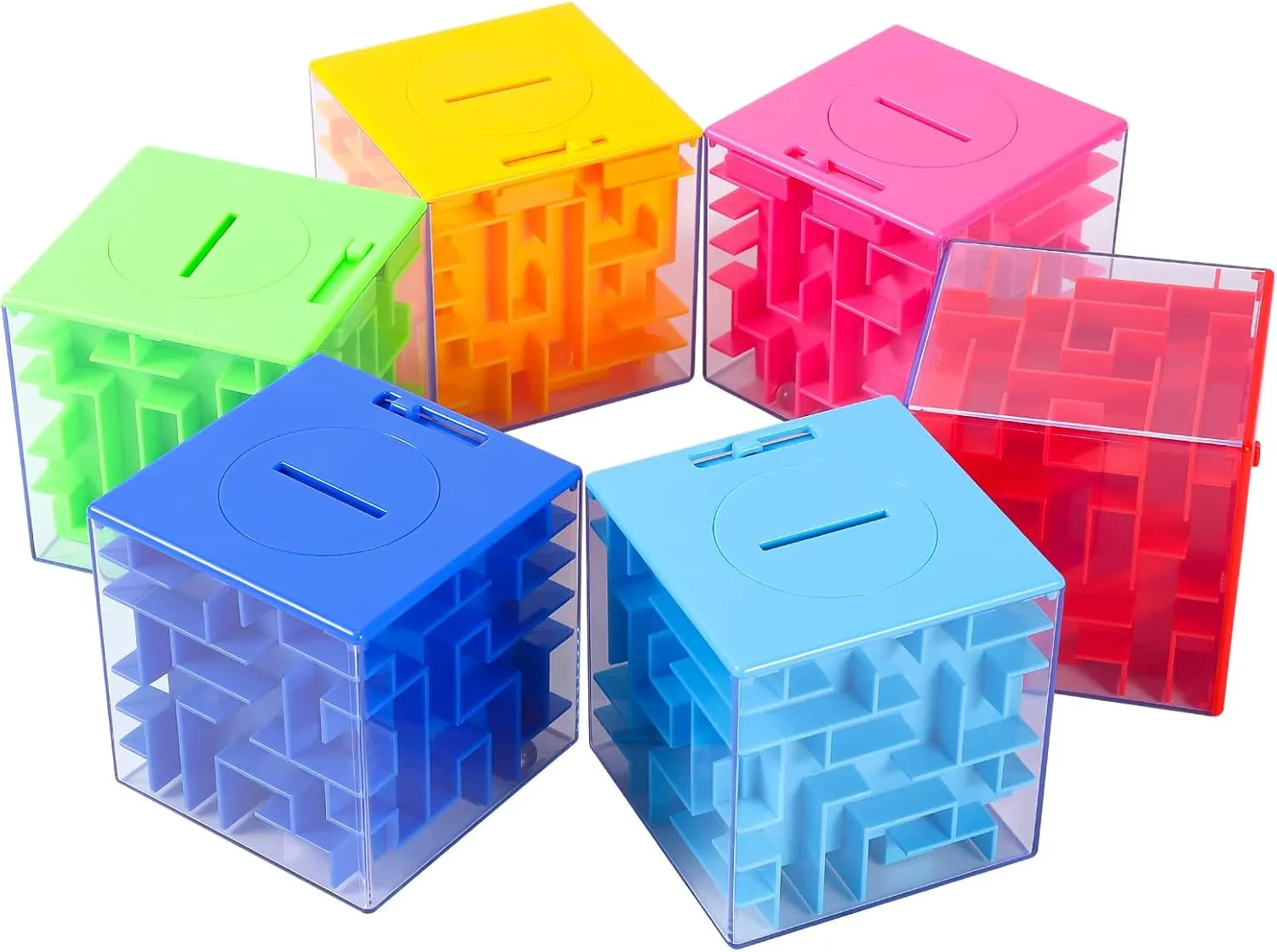 Adult Birthday 6PACK Money Maze Puzzle Box, Twister.CK Unique kindle truly Money Gift Holder Box, Fun Maze Puzzle Games for Kids and 