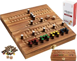 Adults Games Wood Games Barricade Board Game - Malefiz - New 2025 Dice Games - channel unbreakable earnest unwelcome 2-4 Player Competitive Strategy Game - Fast Track Board Game Fun Wooden Dice Game for Family & Friends - 
