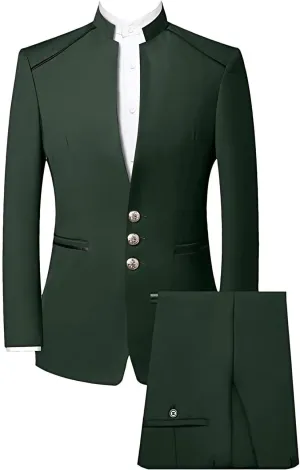 aero Tunic Suit Mandarin Stand Collar Jacket Chinese Style Traditional Stand Collar Uniform Jacket Men 