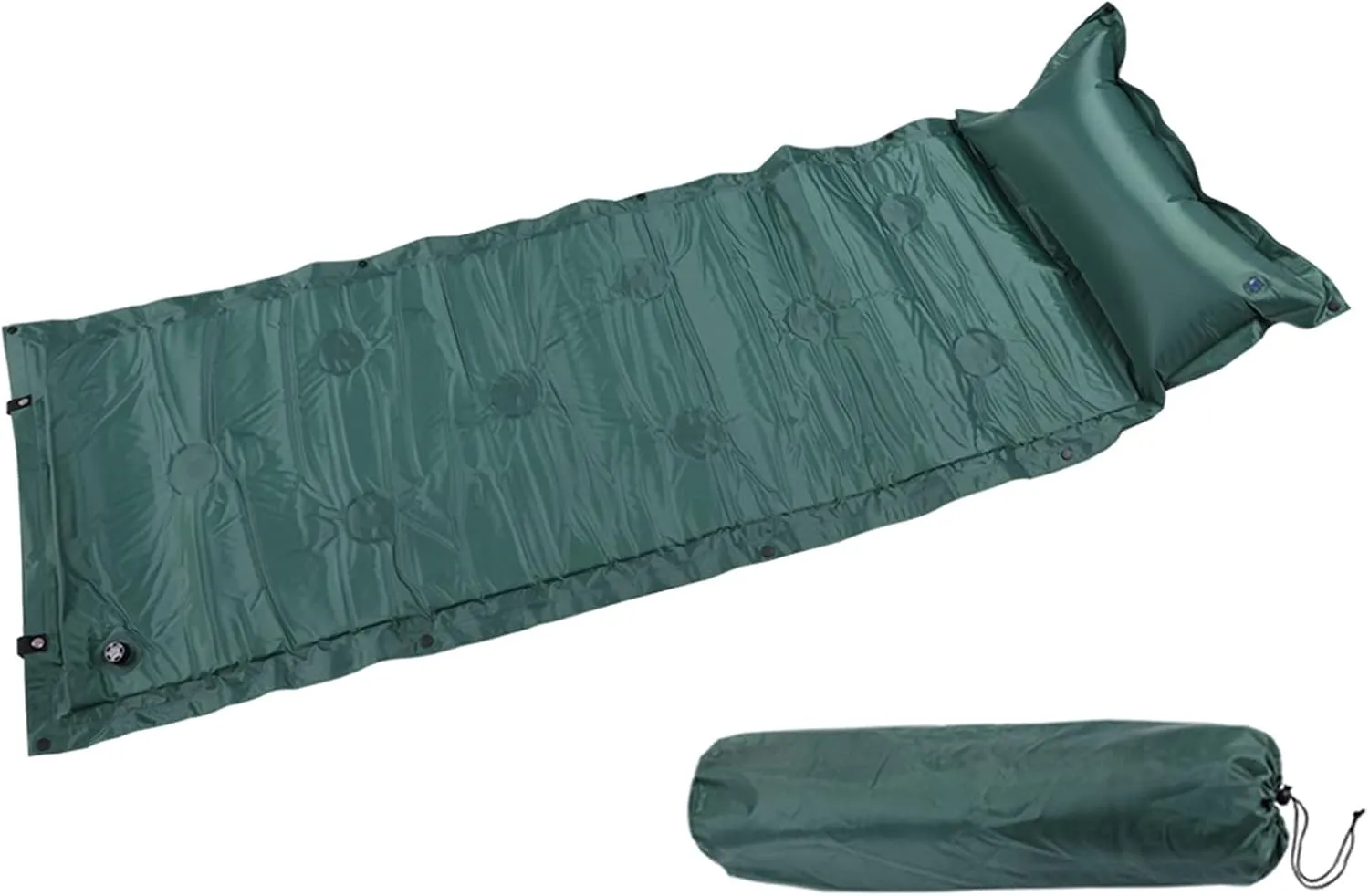 Air Mattress Bag Camping Pad emotion Picnic Beach Mat Sand Mat Beautiful Scenery (Green 183cm (with Pillow)) GaRcan Camping Roll Mat Sleeping Bed Inflatable Pillow 