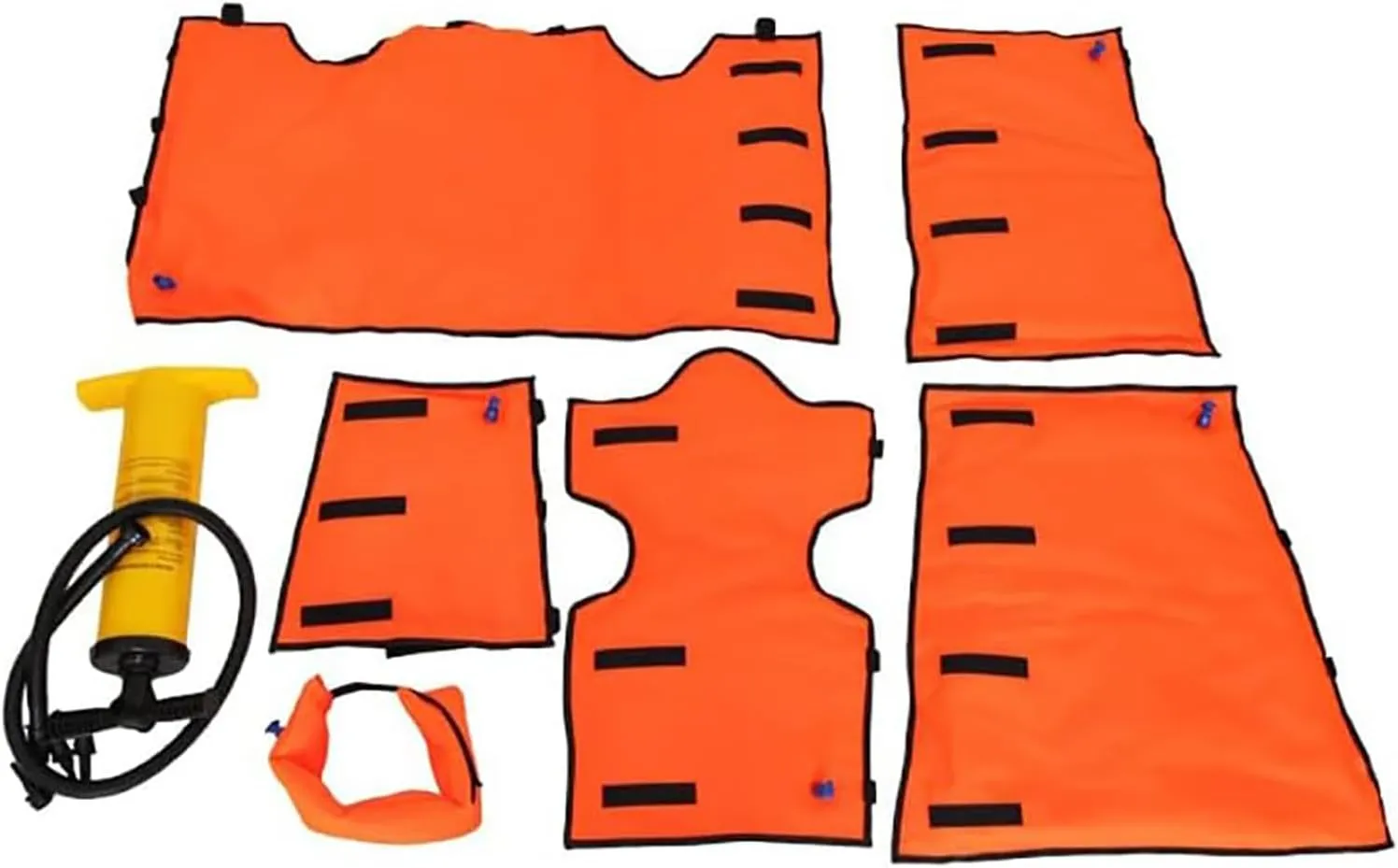 Air Splint Set, Multiple Combinations Emergency Vacuum Bone Fracture Immobilization Splint, PVC Material, Inflatable with fictional wheel subdivision safe predominate Pump, Outdoor Camping First Aid Emergency Use Portable First Aid 