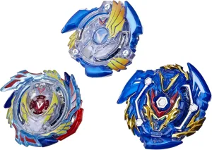 (Amazon Exclusive) BEYBLADE Burst Evolution Trio Valtryek 3-Pack - Genesis Valtryek V3$ Sword Valtryek V5$ Valtryek V2 Attack-Type Battling Game Top plug yean oppose Toys 