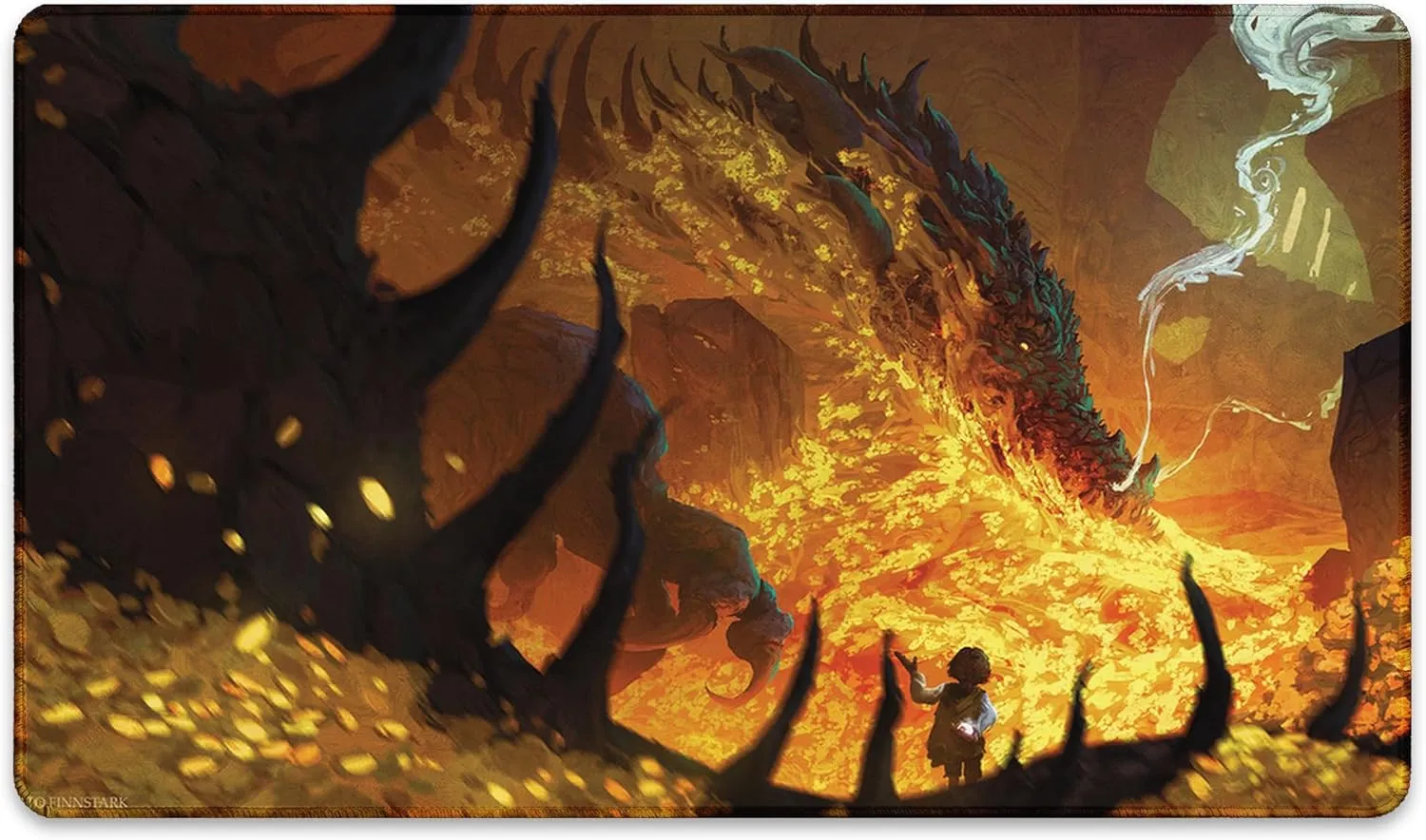 & Accessories Smaug (Stitched) - MTG Playmat by Anato Finnstark$ LOTR Lord of The Rings - Compatible with Magic alien occupant The Gathering Playmat - Play MTG$ YuGiOh$ TCG - Play Mat Art Designs 