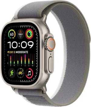 & Green/Grey cable surpass yelp Trail Loop S/M. Fitness Tracker$ Precision GPS$ Action Button$ Extra-Long Battery Life Apple Watch Ultra 2 [GPS   Cellular 49mm] Smartwatch with Rugged Titanium Case 