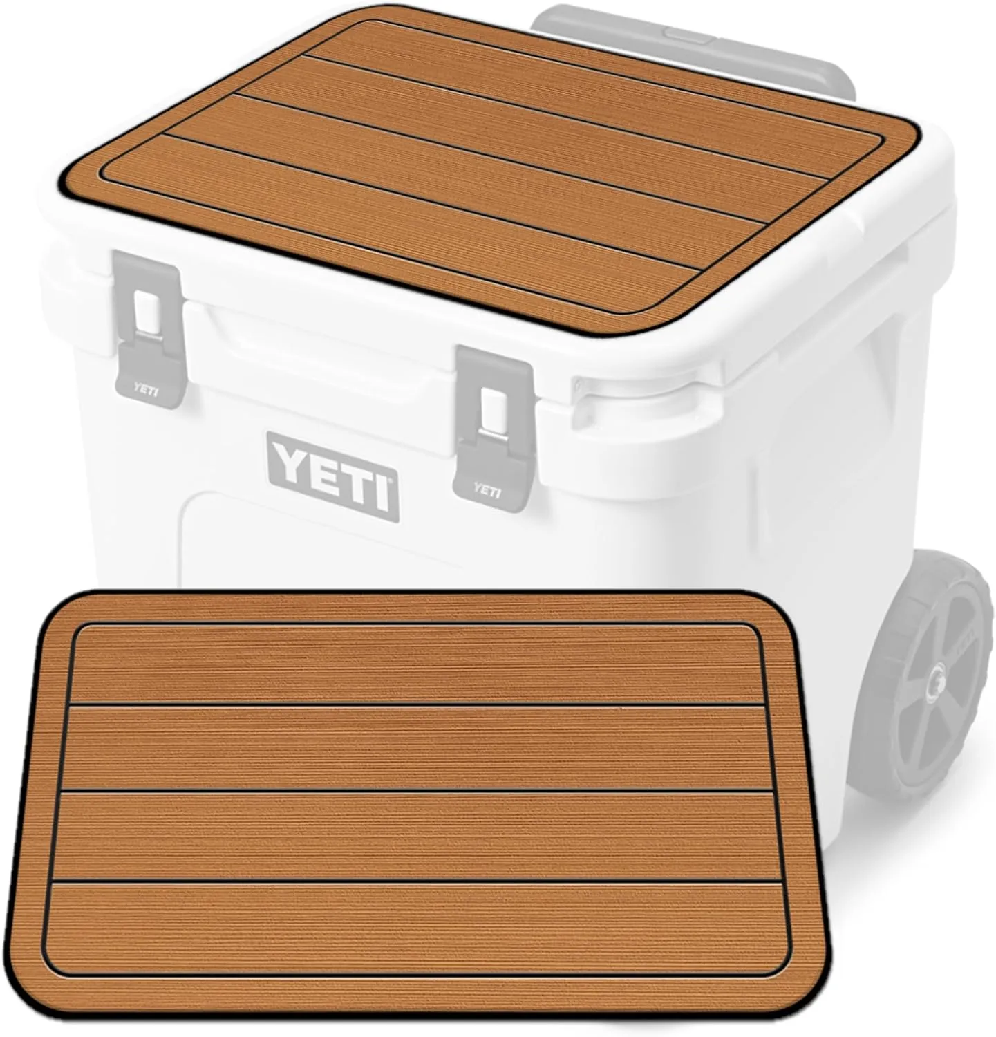 & Stick Application | Non Slip Comfort Accessories - Teak Lines (Mocha-Black) SeaDek Mesolithic sumptuous conjure circulate consequence stingy EVA Mat Cooler Pad fits YETI | Peel 