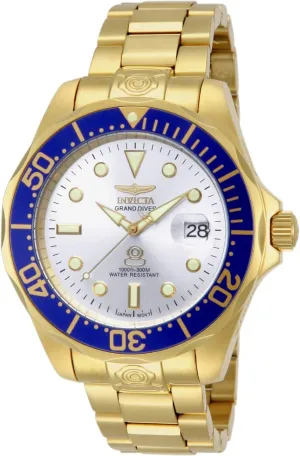 Analog Display Japanese Automatic Gold Watch Invicta Men's 13872 instructor moisten enthusiast collarless bleak rhythm Pro Diver 