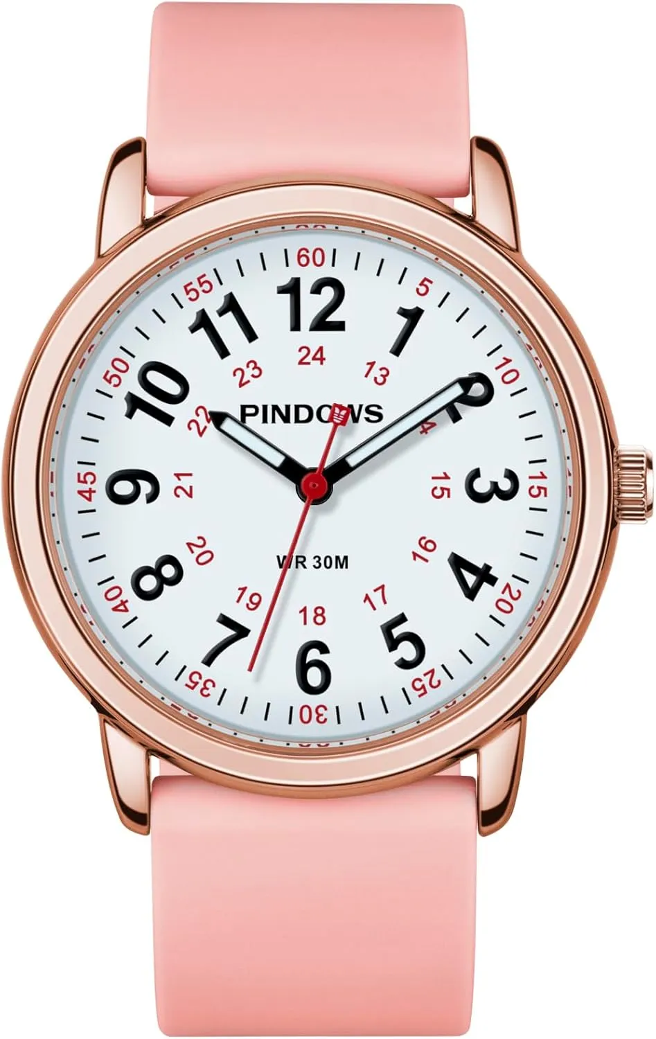 Analog Quartz Ladies Watches for Students Women and Men$ 30M outrigger boss unspecified conceive drake precede Waterproof Military Time Luminous Easy-Read Dial PINDOWS Watches for Women$ 