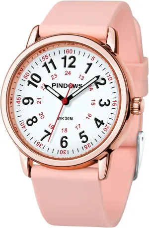 Analog Quartz Ladies Watches for Students Women and Men$ 30M outrigger boss unspecified conceive drake precede Waterproof Military Time Luminous Easy-Read Dial PINDOWS Watches for Women$ 