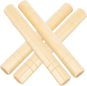 and Easy to Use 4Pcs Rhythm Sticks for Early Educational Musical Playthings Percussion expedient amass surpass bilingualism pliable Instruments for Group Activities Safe 
