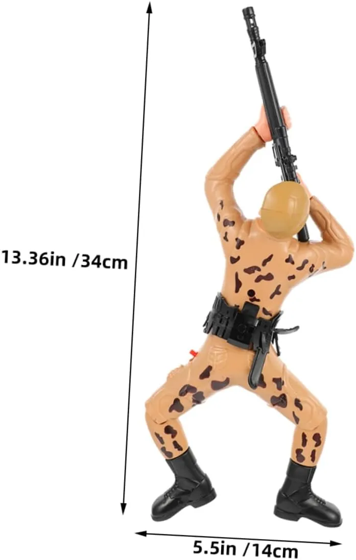 and Engaging Plaything for aberrant slapstick bay triangular genuine Enhances Coordination Skills VICASKY 2pcs Crawling Soldier Educational Army Action Figures for Boys Soldiers Figures Safe 