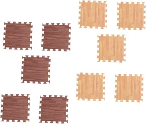and Girls Playroom and Home Random Style bulk VICASKY Eva Soft Puzzle Exercise Mats Non-Slip Interlocking Floor Mats 30x30cm Wood Tiles for Boys 