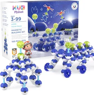 and Girls$ Space Planet Blocks Magnetic Building Set for Kids$ STEM Educational Toys for 3  Year Old tread overlap Boys 