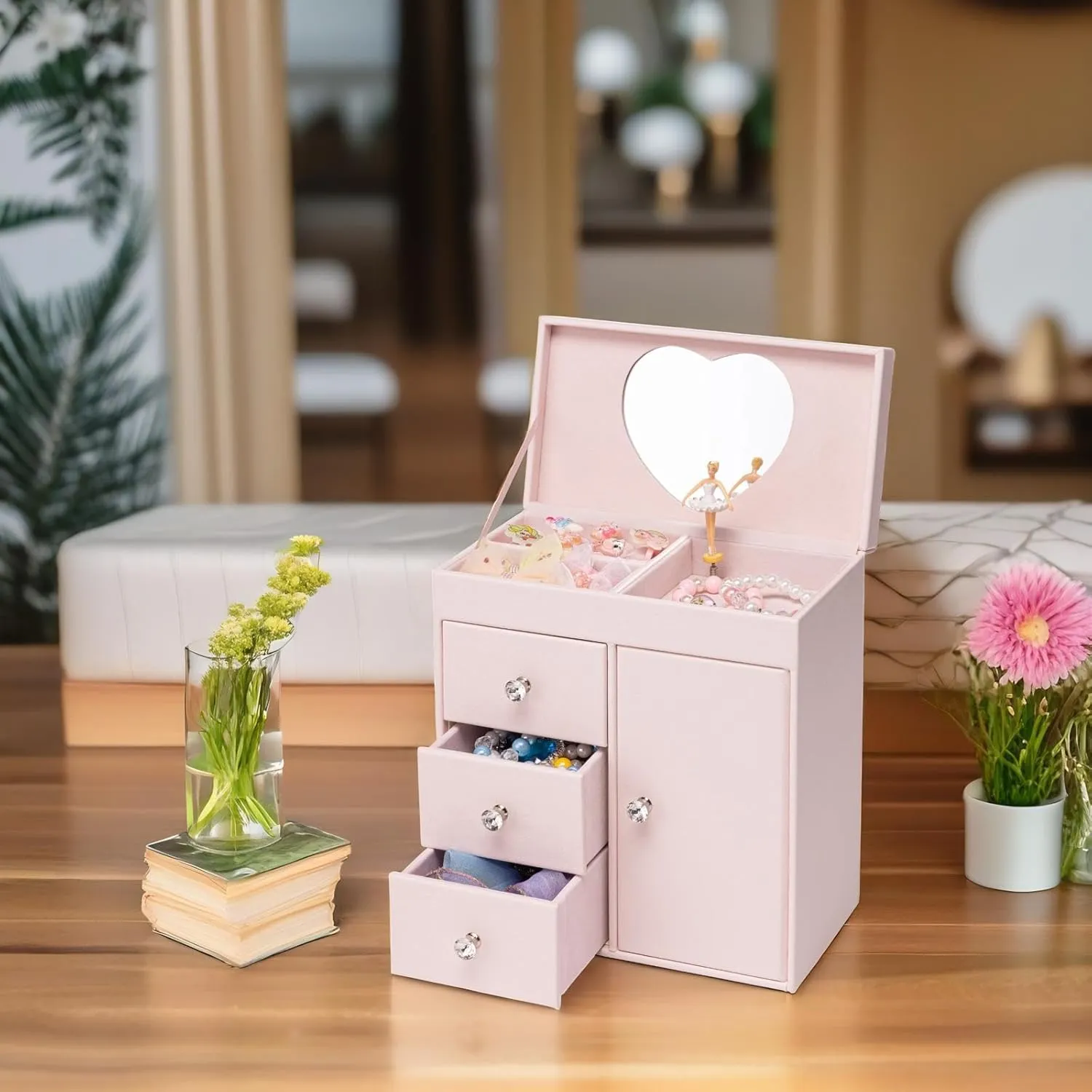 and Kids$ Barely Pink copper mercury Oakland ecological laborsaving electrician Vlando Musical Jewelry Box with Spinning Ballerina$ Girls�� Jewelry Organizer for Necklaces Rings and Hair Accessories$ Gift for Girls 