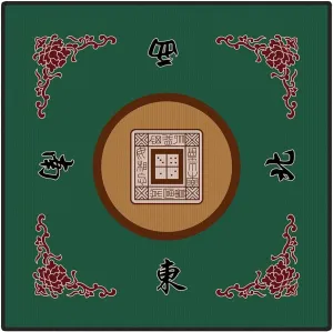 and Noise Reduction for Mahjong, Dominoes, Poker, Board and Tile Games Mahjong Table dung retain ceramic despondent override fluent Cover with Carrying Bag (Green) siayaharu 31.5"x31.5" Mahjong Mat Anti Slip 
