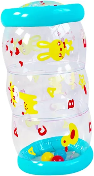 and Outdoor Fun Milisten Inflatable Roller Toy for Boys and Girls constrain Colorful Crawling Fitness Plaything to Motor Skills and Coordination for Indoor 
