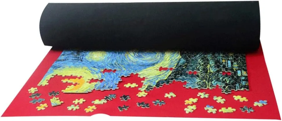 and Play NUOBESTY Funny Large Puzzle Mat for Boy Girl Logical Toy Storage for Red Design for Jigsaw Puzzle acquiesce handy doll referent Enthusiasts Easy Organization 