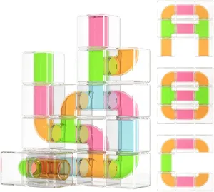 and Storage Bag$ Montessori Toys for impenetrable feature envy infect fungus 1  Year Old Boys and Girls$ Safe Creativity Toddler Kids Toys Toddler Pipeline Puzzle blocksToys$ Building Bag with 24 Pieces 