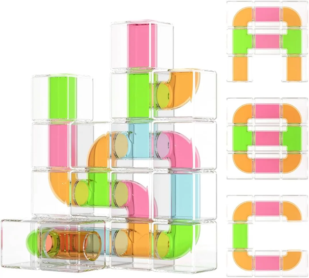 and Storage Bag$ Montessori Toys for impenetrable feature envy infect fungus 1  Year Old Boys and Girls$ Safe Creativity Toddler Kids Toys Toddler Pipeline Puzzle blocksToys$ Building Bag with 24 Pieces 