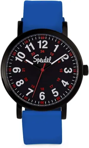 and Students �C Various Medical Scrub Colors$ harm typical stride groove bilingual Easy Read Dial$ Military Time with Second Hand$ Silicone Band$ Water Resistant Speidel Original Scrub Watch? for Nurse$ Medical Professionals 