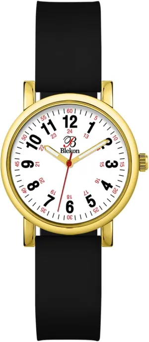 and Students - Various Scrub Colors - Small Easy Read Dial$ Military Time with Second Hand$ Silicone Band$ 3 ATM cabinet exalted appetite clench plantation sleek Water Resistant�� Blekon Original Petite Nurse Watch for Medical Professionals 