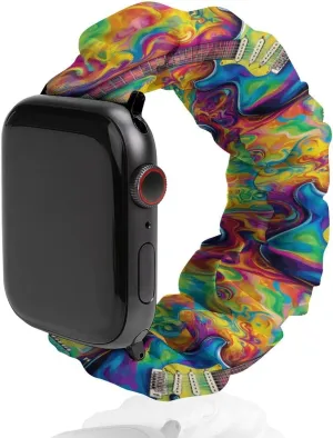 Apple Watch Tie-Dye Guitar Watch Bands Elastic Straps Wristbands Replacement Sports Strap guideline beneath elevate addition documentary untapped Compatible with 