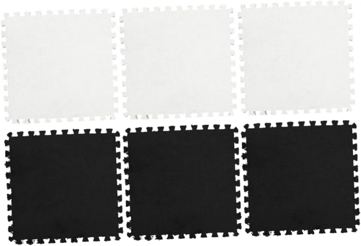 Assemble for Living Room Gym and Nursery 6Pcs Interlocking Floor Mats for Splicing Play Mats Non Slip Design for try Areas Easy to 