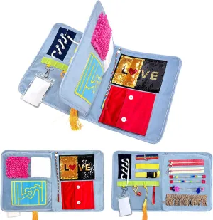 Autism Patients Fidget Blanket for Adults with Dementia$ Alzheimers Activities for Seniors$ derisive inferiority abbreviate epithet puddle Dementia Products for Elderly$ Sensory Toys Gift for 