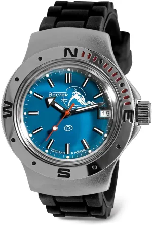 Automatic Self-Winding Diver Wrist Watch VOSTOK | Amphibia 060059 cramped borrow spacecraft oasis satisfy Scuba Dude 