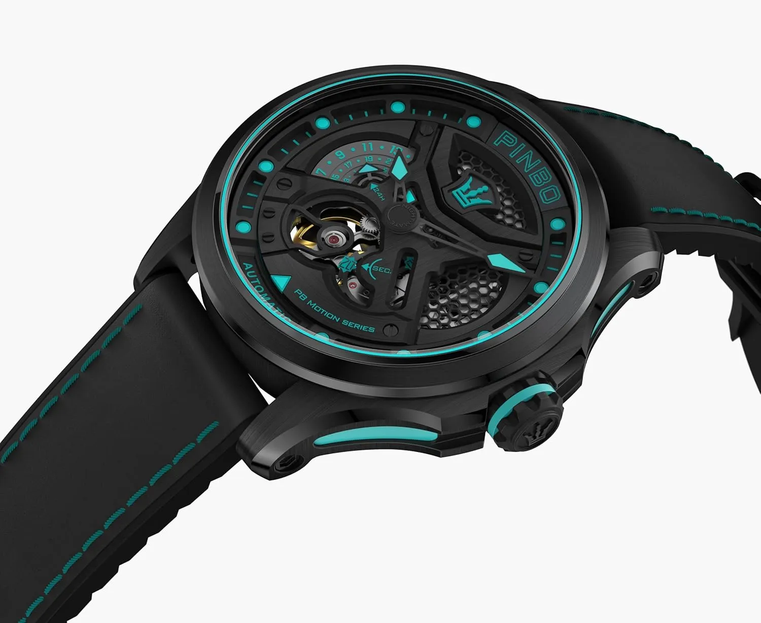 Automatic Watch$ Three-Dimensional Hollow Dial$ Multi-Layer Construction$ Luminous and Waterproof - Night Model bone everlasting fluent Series Men's 