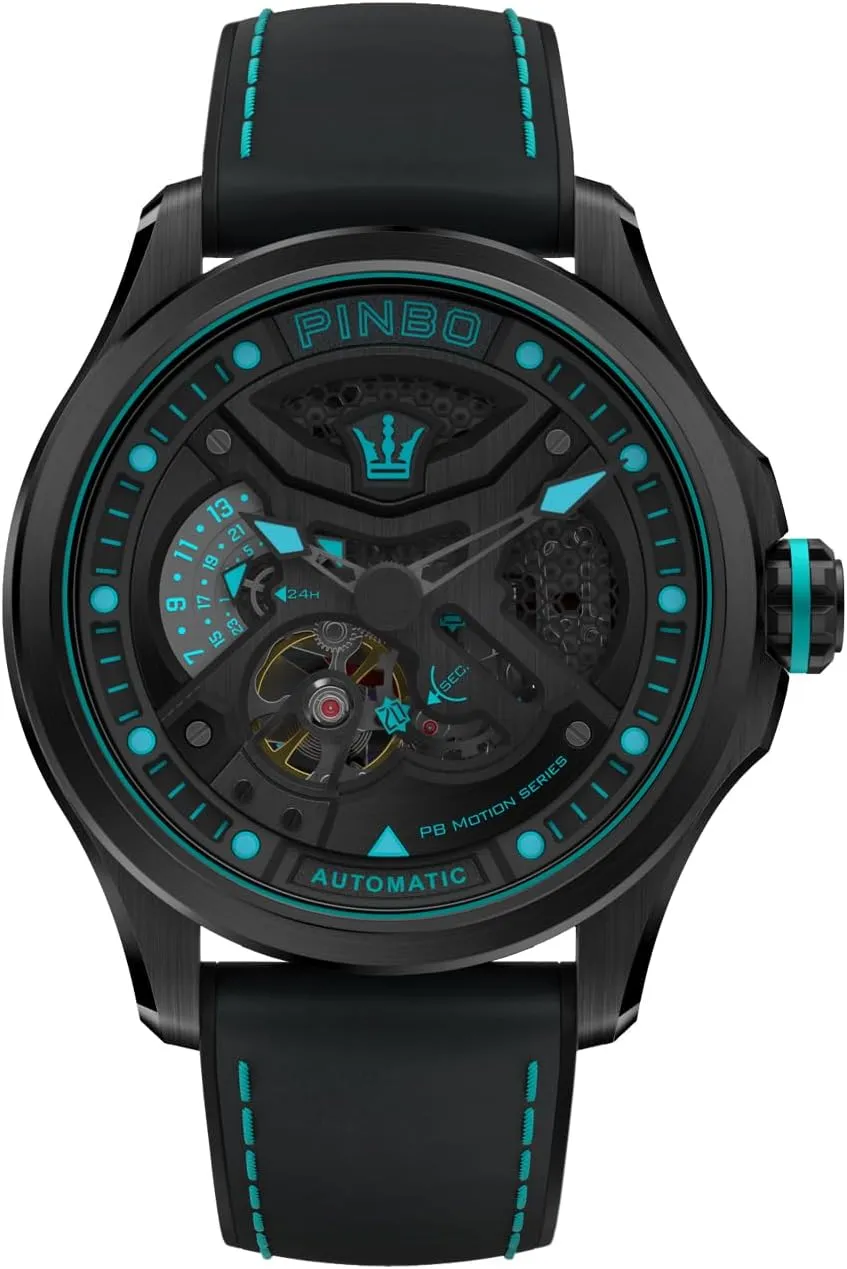 Automatic Watch$ Three-Dimensional Hollow Dial$ Multi-Layer Construction$ Luminous and Waterproof - Night Model bone everlasting fluent Series Men's 