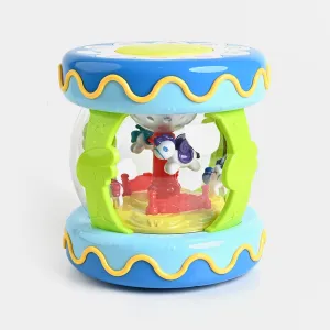 Baby Carousel Musical Drum with Lights