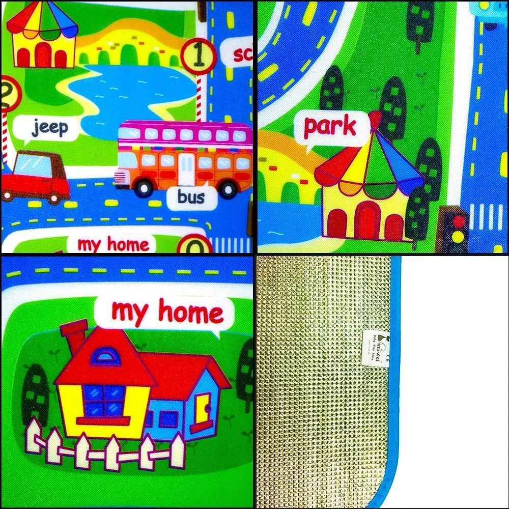 Baby Play Mat Crawling Mat Kids Rug Developing Mat Kids Carpet Play mat Road Game Puzzle Carpet For Kids