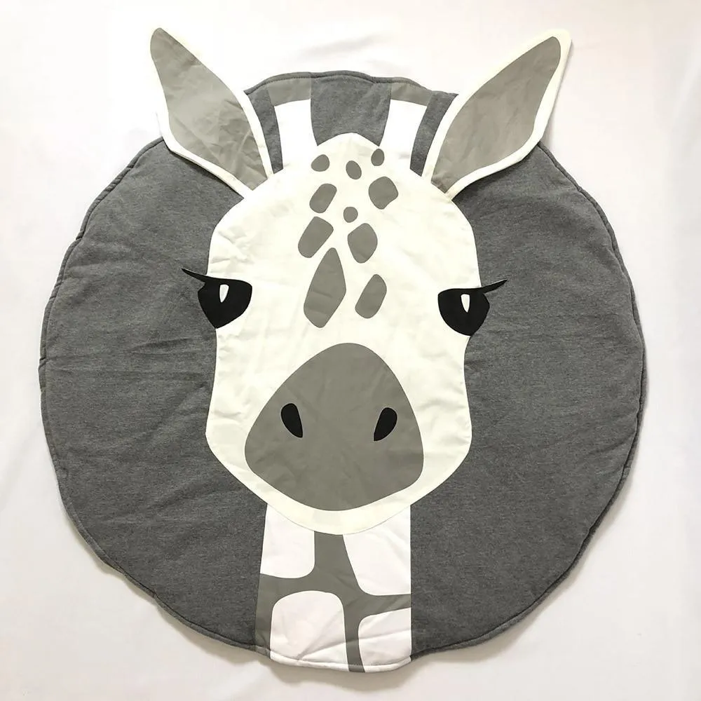 Baby Play Mat Pad Cotton Newborn Infant Crawling Animal Play mat Round Carpet Floor Rug Kids Children Room Carpet For Sleeping