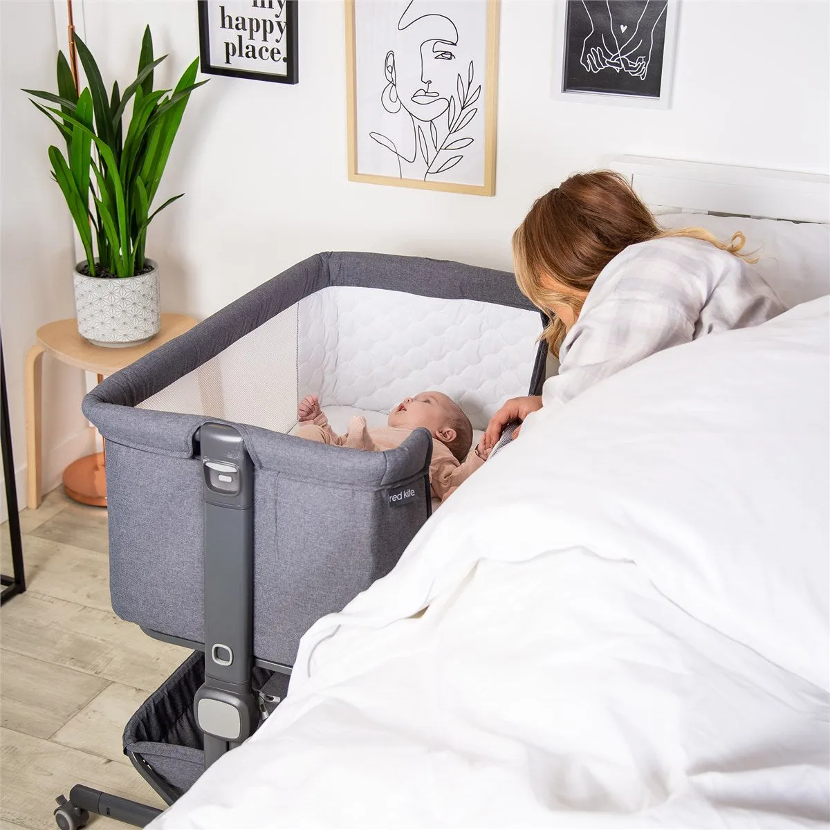 BabyLo Panorama XTi Premium Travel System & Starter Nursery Bundle including Isofix Base 2, Grey on Silver Chassis