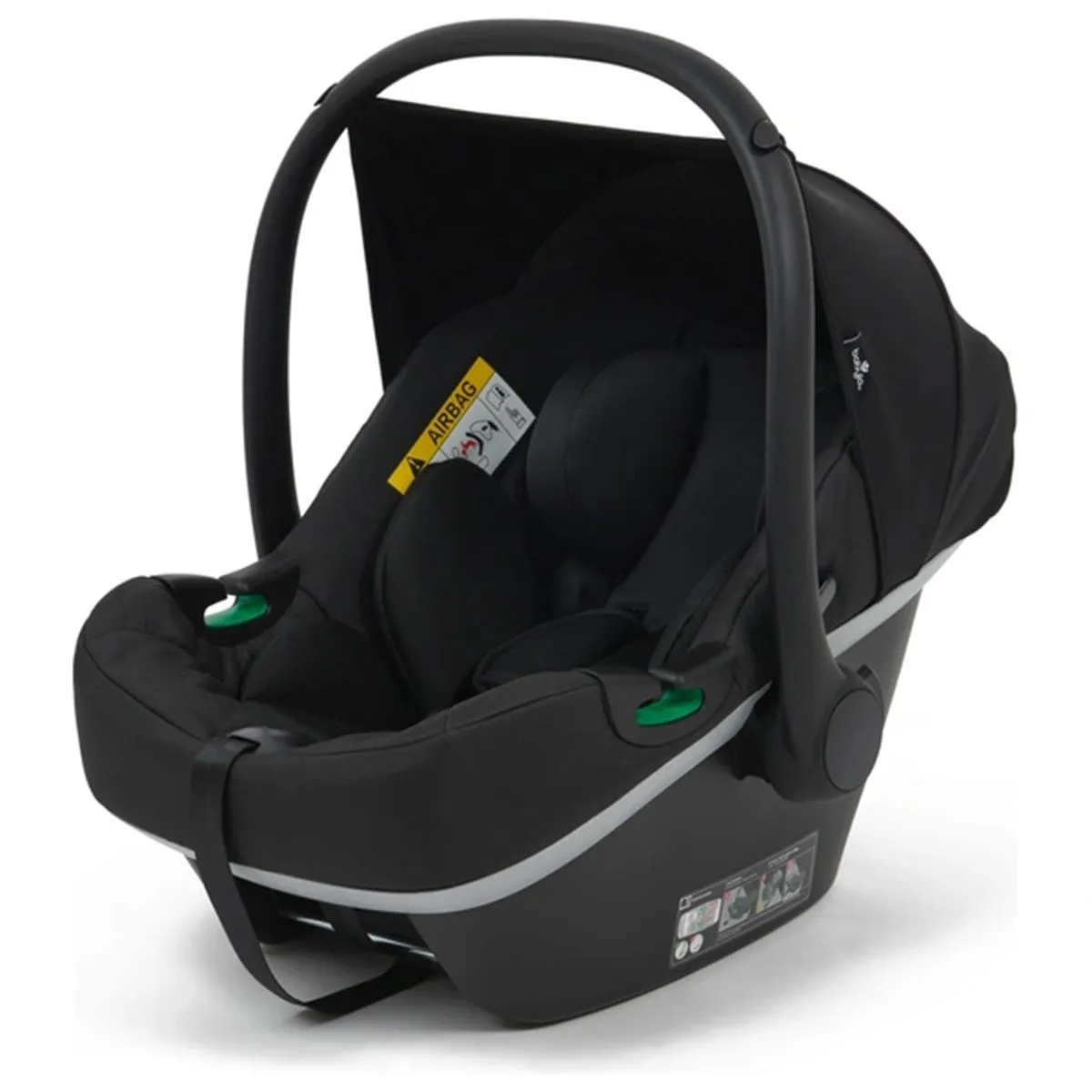 BabyLo Panorama XTi Premium Travel System & Starter Nursery Bundle including Isofix Base 2, Grey on Silver Chassis