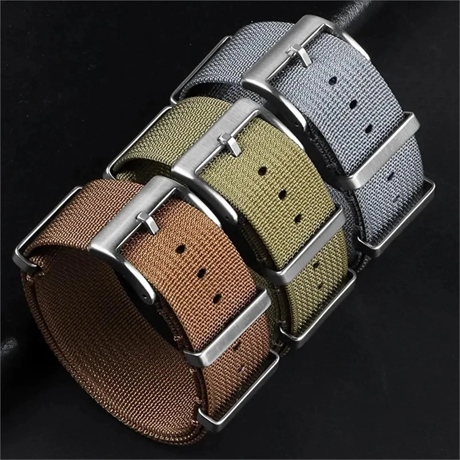 Band 18mm 20mm mist 22mm Soft Sport Wristbelt Universal Braided Smartwatch Band Men Women Nylon Canvas Watch 
