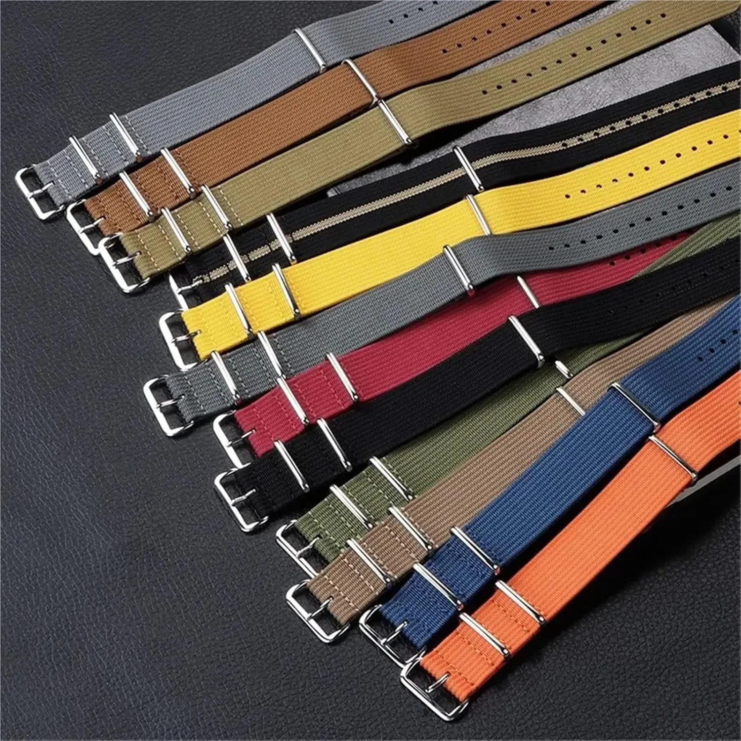 Band 18mm 20mm mist 22mm Soft Sport Wristbelt Universal Braided Smartwatch Band Men Women Nylon Canvas Watch 