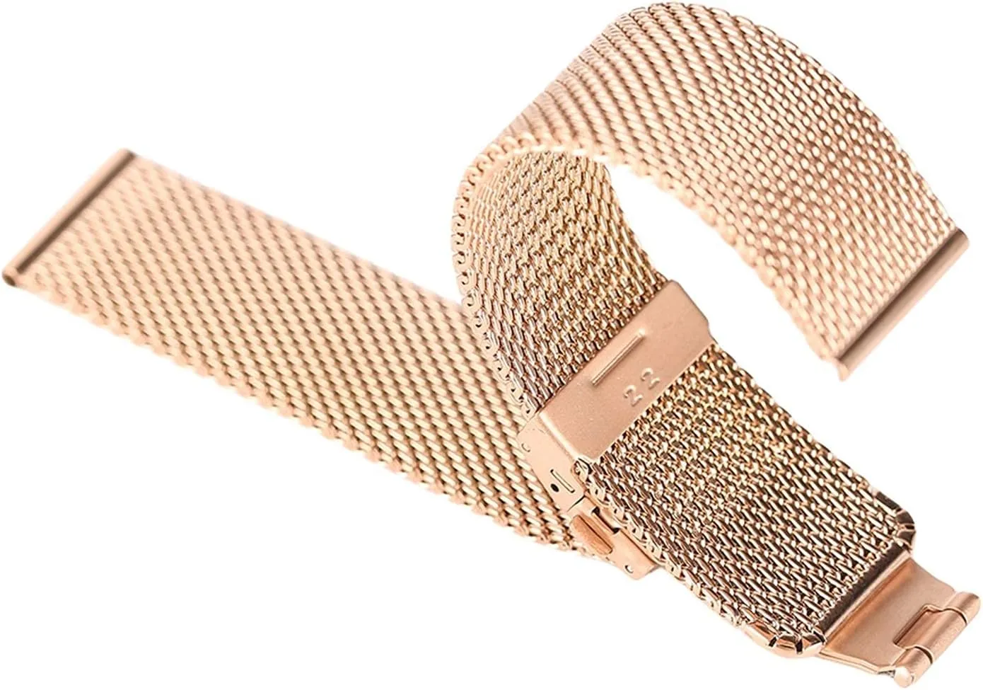 Band Bracelet 18mm/20mm/22mm Strap Mesh Stainless Steel Indonesia Folding Clasp Bracelet Replacement 