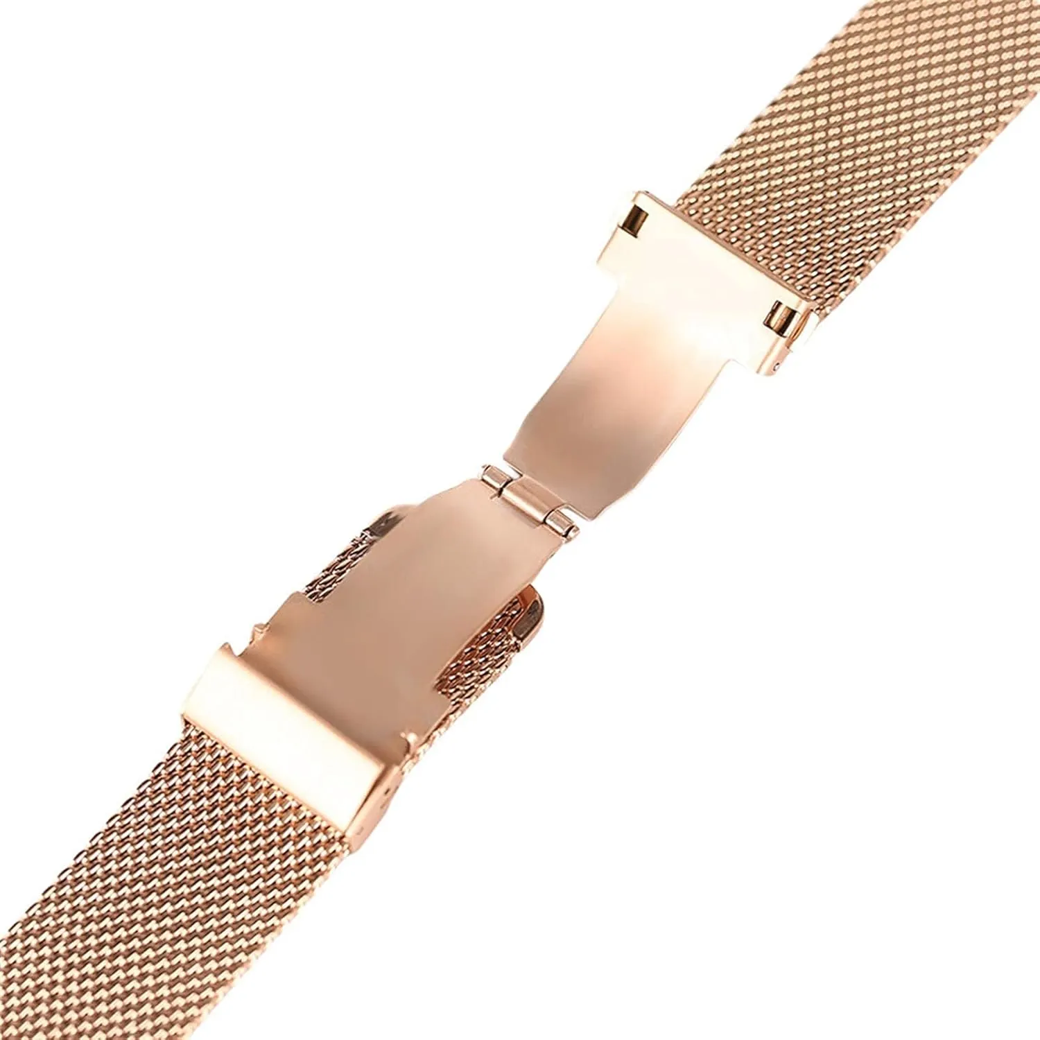 Band Bracelet 18mm/20mm/22mm Strap Mesh Stainless Steel Indonesia Folding Clasp Bracelet Replacement 