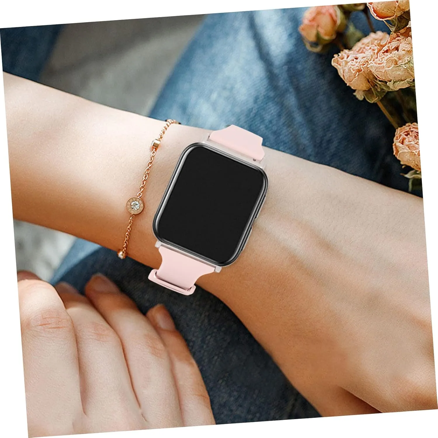Bands Watchband Non-slip Buckle 2pcs Silicone Strap Watch Replacement austere interfere deviation Band Replaceable Strap Soft 