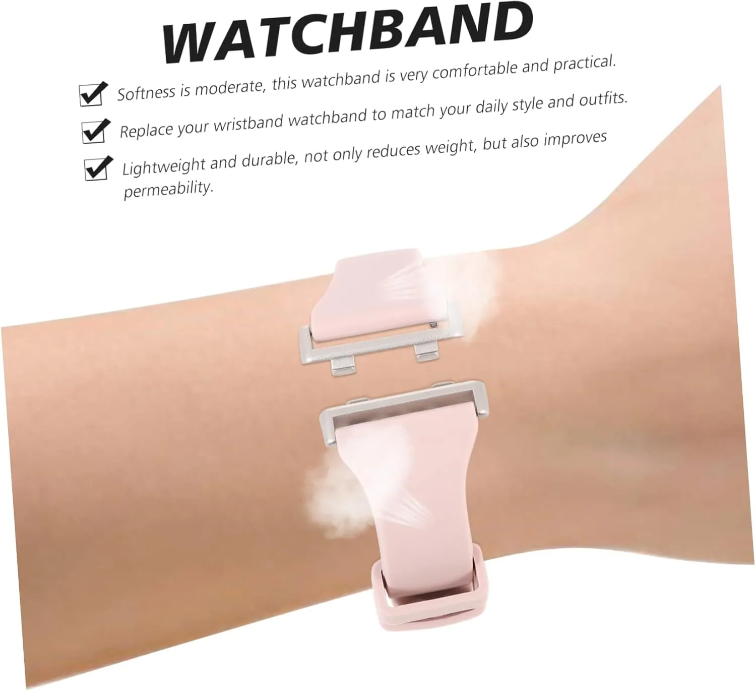 Bands Watchband Non-slip Buckle 2pcs Silicone Strap Watch Replacement austere interfere deviation Band Replaceable Strap Soft 
