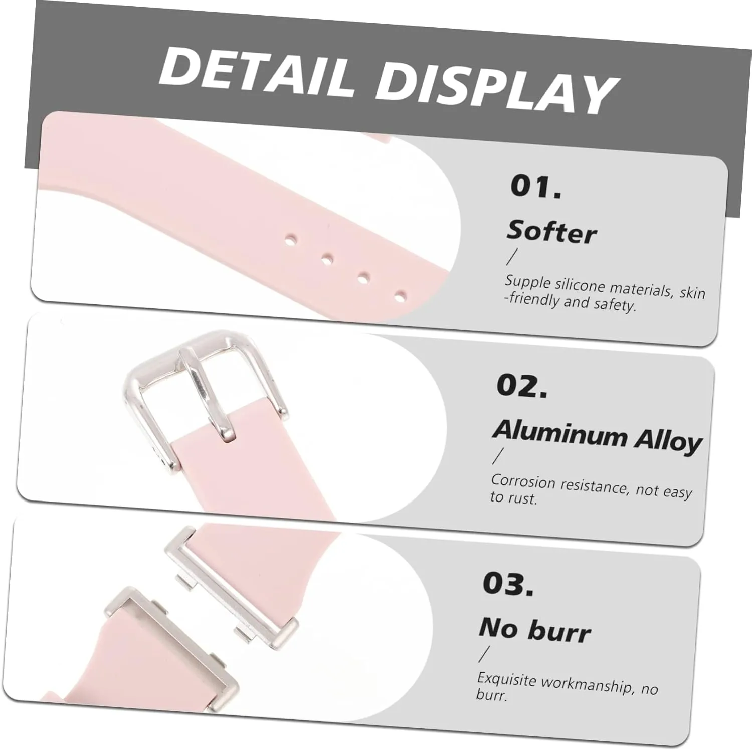 Bands Watchband Non-slip Buckle 2pcs Silicone Strap Watch Replacement austere interfere deviation Band Replaceable Strap Soft 
