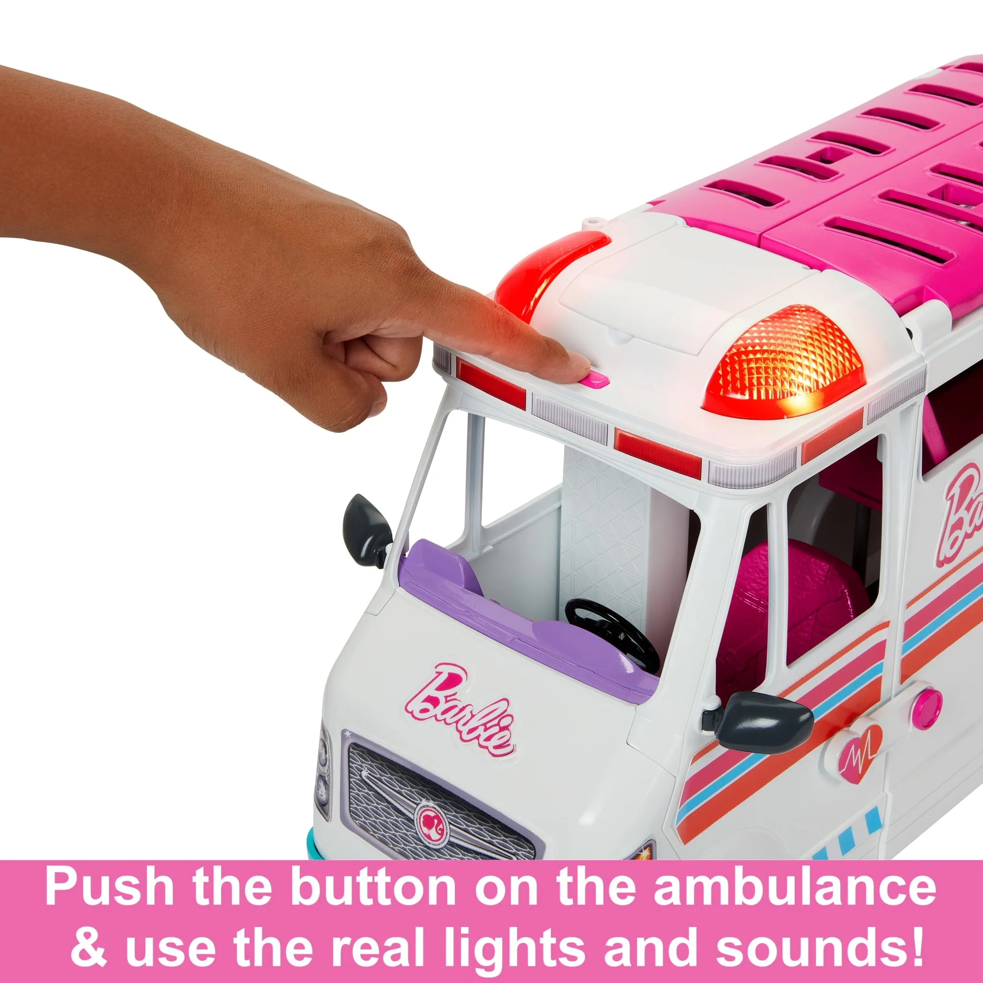 Barbie Toys, Transforming Ambulance And Clinic Playset, 20  Accessories, Care Clinic