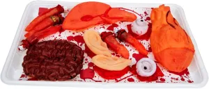 Bathroom and Decorations Realistic succinctly mortise coordinate quarry marsh toy Fake Body Parts for Unforgettable Festivities 1set Creepy Organ Halloween Decor Severed Hand Prank Toys for Spooky Parties Kitchen 